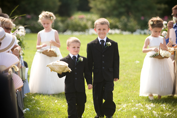 wedding photo by J Garner Photography, adorable kids, ring bearers